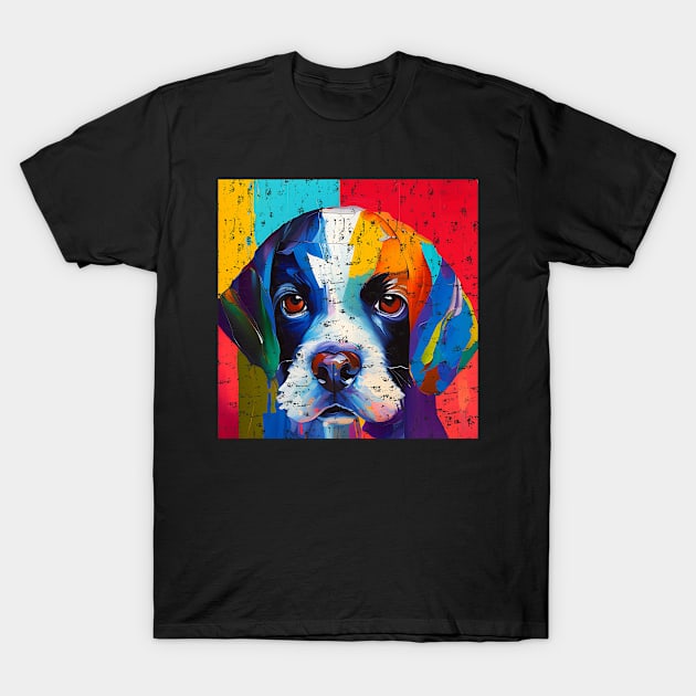 Dog fans in oil painting style for Labrador Retriever fans T-Shirt by HBfunshirts